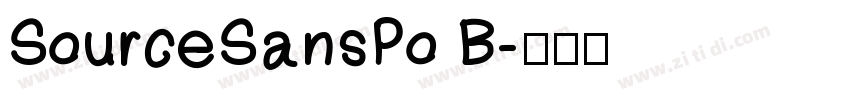 SourceSansPo B字体转换